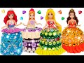 Amazing Sparkle Dresses out of Clay for Princess Mini Dolls