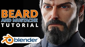 Blender Tutorial - How to Make Realistic Beard & Mustache in Blender | Blender 2.9