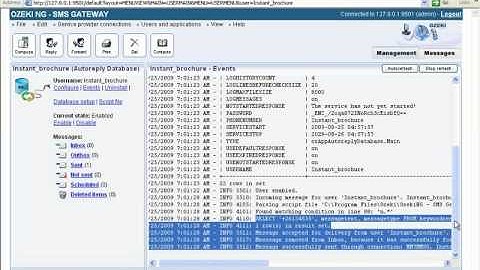 Creating an Instant brochure service using MySQL - step 3