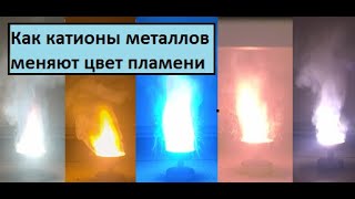 Как катионы металлов меняют цвет пламени | How metal cations change the color of a flame