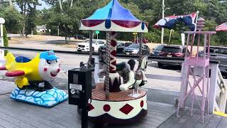 Miracle Recreation 1975 Carousel kiddie ride at Cataumet Light Mini golf