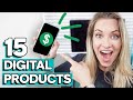 15 DIGITAL PRODUCT IDEAS: How You Can Make An Extra $1000 Per Month Selling Digital Products Online