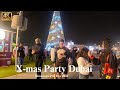 Dubai Christmas Party Celebrations Street Walking Tour 25th Dec 2024.