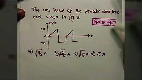 RMS value of the periodic signal | Gate solution | Signals and systems