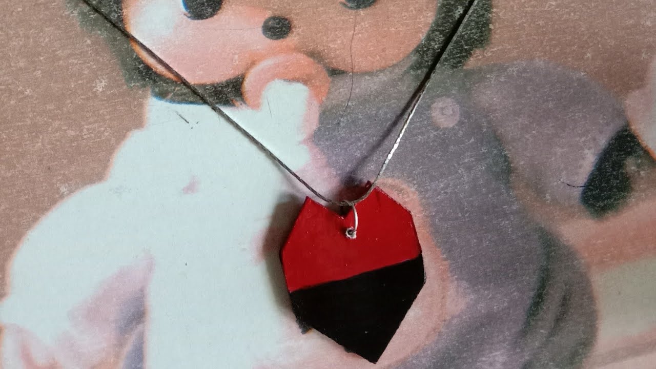 Paper Locket with thick cardboard. Make it with supriya - YouTube