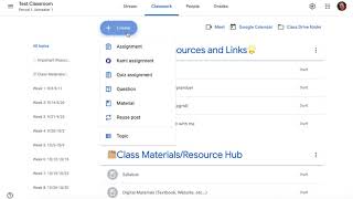 Google Classroom Question for Attendance Check-In