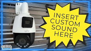 Upload Your Own Sounds to a Uniview Active Deterrence Camera!