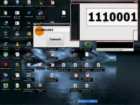 Visual Basic 2010 التحويل من الباينري الى الديسيمال