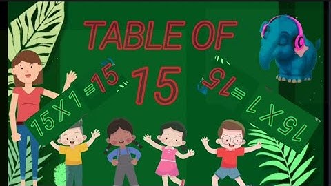 15X1=15 Multiplication, Table of fifteen15 Tables song Multiplication Time of tables - MathsTables,