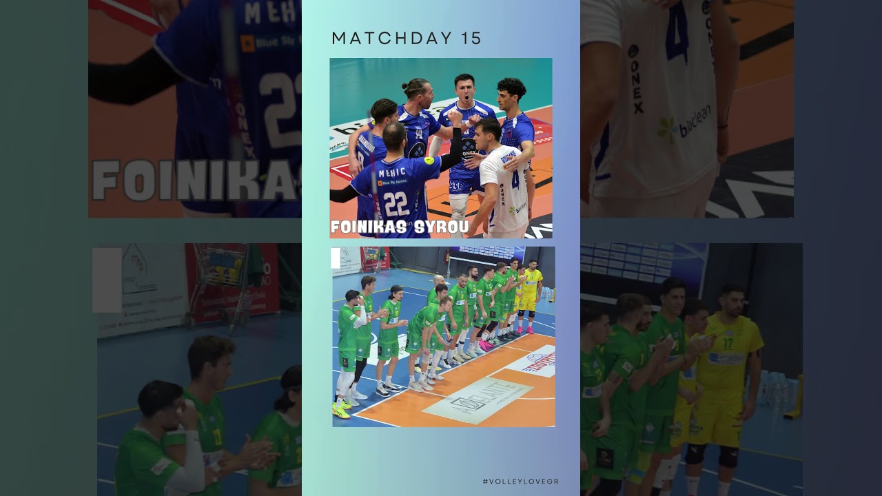 ‼️ It is MD15. One more step to finale of RS 💣 #volleyleague #volleyball #greece #volleylovegr