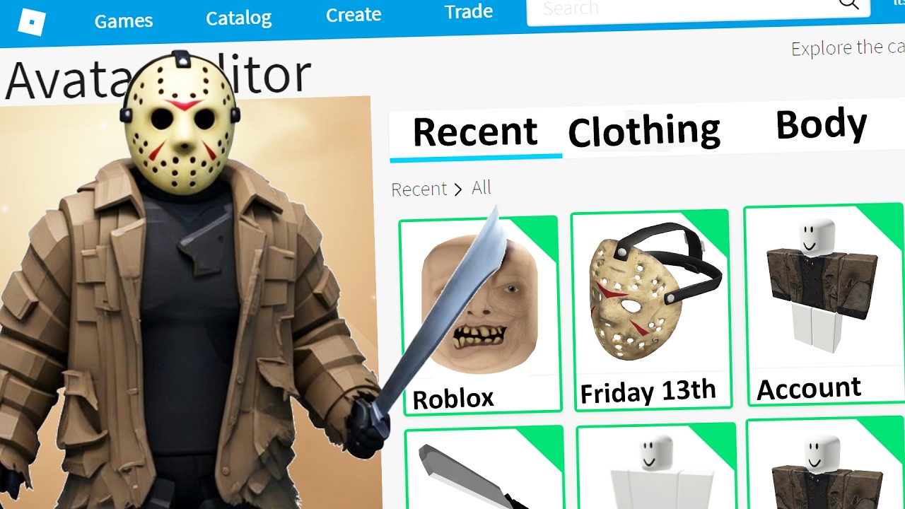 MAKING FRIDAY THE 13TH JASON VOORHEES A ROBLOX ACCOUNT YouTube 