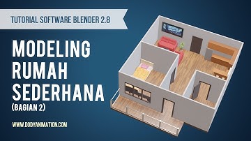 Modeling rumah sederhana bagaian 2