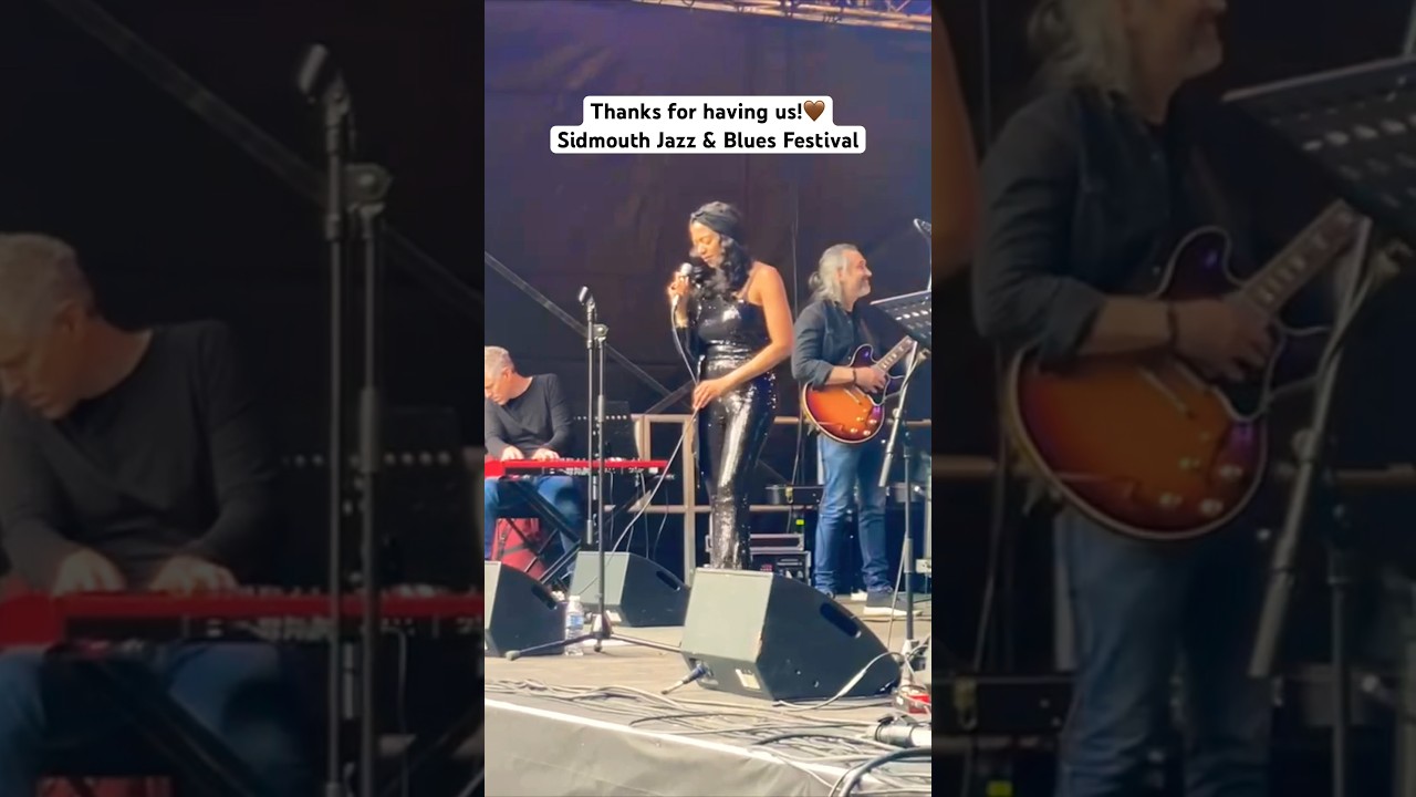 New Orleans Soul singer Acantha Lang performing Sidmouth, UK 