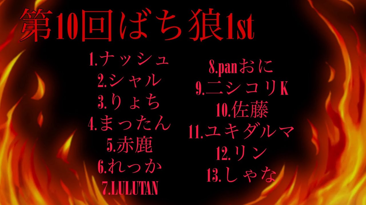 【zoom人狼】ばち狼 シャル視点