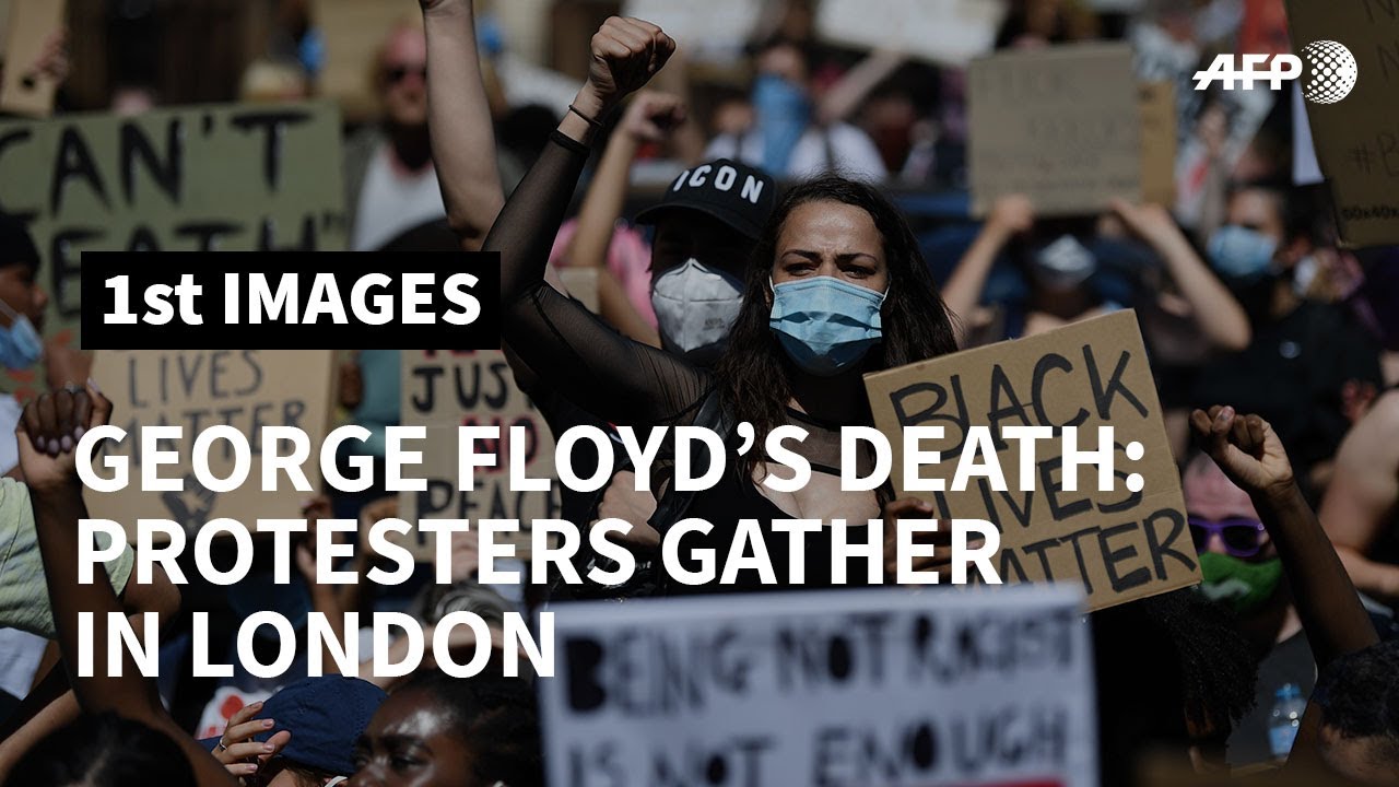 Hundreds protest in London's Trafalgar Square after George Floyd death | AFP