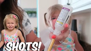 NOT ONE BUT TWO GIRLS GO TO THE DOCTOR! / TEARJERKING REACTION AFTER RECEIVING THEIR SHOTS