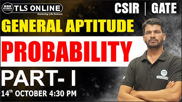 GENERAL APTITUDE | CSIR | GATE | Probability | PART - I | Sanjay Singh
