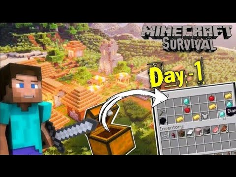 First Day I Got Diamonds In Survival World - YouTube