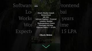 Software Engineer - Frontend (BrowserStack) #dataanlysis #softwareengineer #analyticalbalance