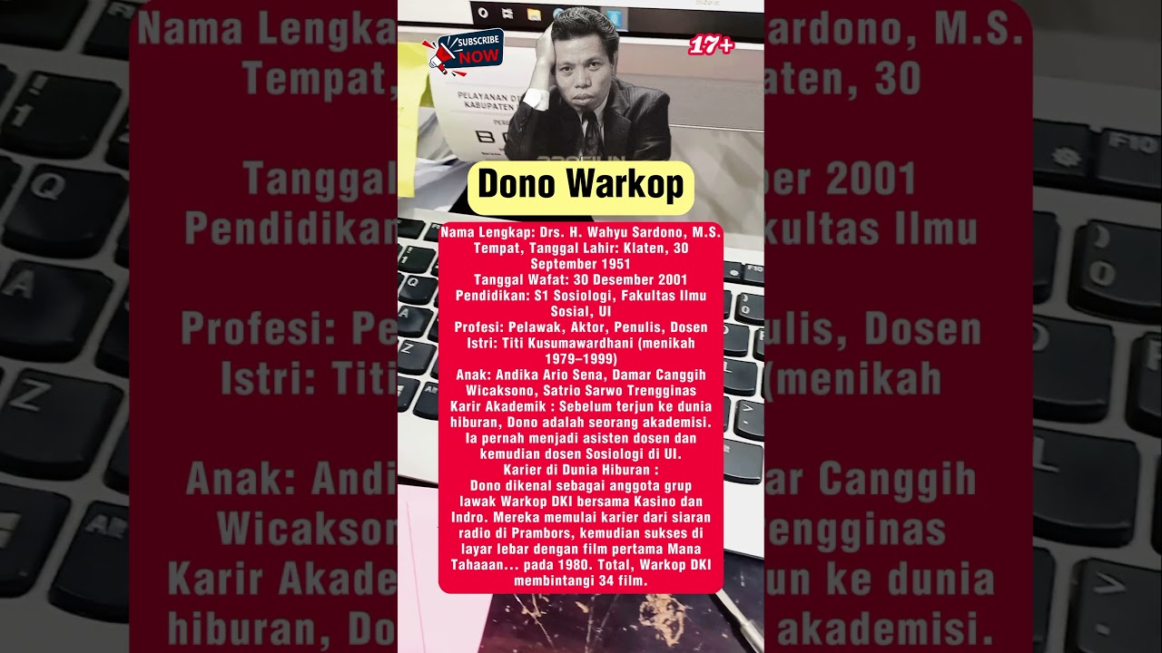 BIODATA DONO WARKOP 