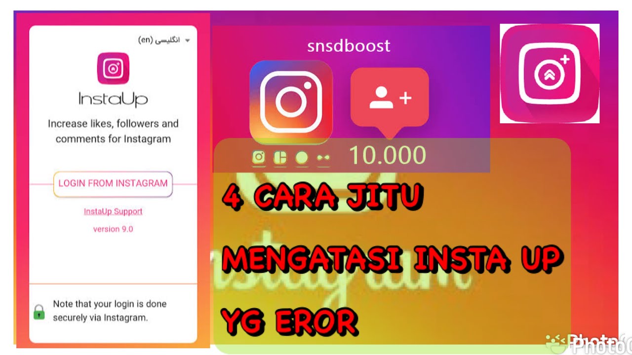 4 CARA JITU MENGATASI APLIKASI INSTAA UP YG EROR app penambah