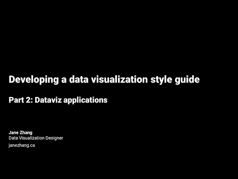 How to Develop a Data Visualization Style Guide (Part 2): Dataviz applications