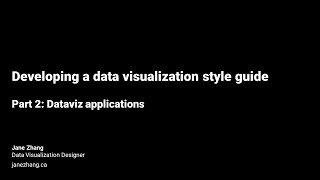 How to Develop a Data Visualization Style Guide (Part 2): Dataviz applications