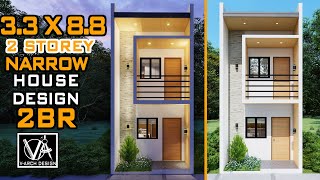 2 Storey Small House Design | 2 Bedroom - Youtube