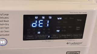 LG washing machine fails with DEI