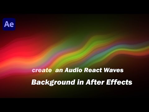 create  an Audio React Waves Background in After Effects