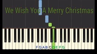 Easy Piano Tutorial We Wish You A Merry Christmas Full Speed With Free Sheet Music Youtube Easy Piano Tutorial We Wish You A Merry Christmas Full Speed With Free Sheet Music Youtube