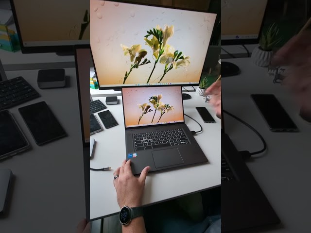 Chromebook External Monitor Support! IT JUST WORKS 😲 #shorts
