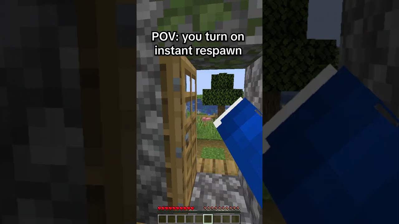 pt.3 POV you turn on instant respawn #minecraft