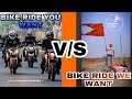 Bike ride you want vs bike ride we want  the sanatani devotee hindu sanatani youtubeshorts
