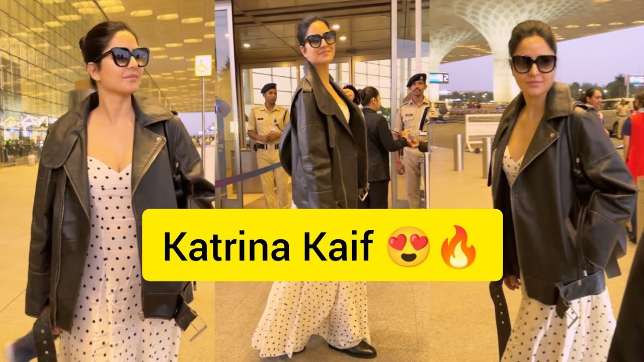 Katrina Kaif spotted at Mumbai airport ✈️🔥💃