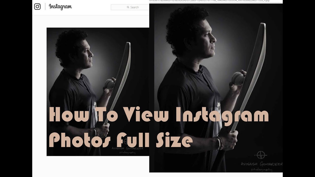 How to view Instagram Images in Full size YouTube