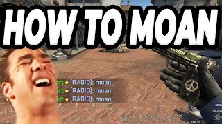 How to Moan in CSGO | CSGO moan bind | How to bind moan in CSGO | CSGO Death Sound