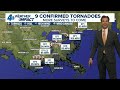 9 Confirmed tornadoes across Southeast Louisiana after Arthur