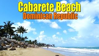 CABARETE BEACH, DOMINICAN REPUBLIC | WALKING ALONG THE BEAUTIFUL BEACH OF CABARETE BAY | 4K screenshot 5