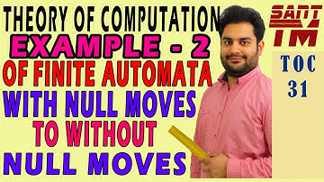 Conversion of NFA with Null moves to NFA without Null Moves | EXAMPLE-2 | Theory of Computation