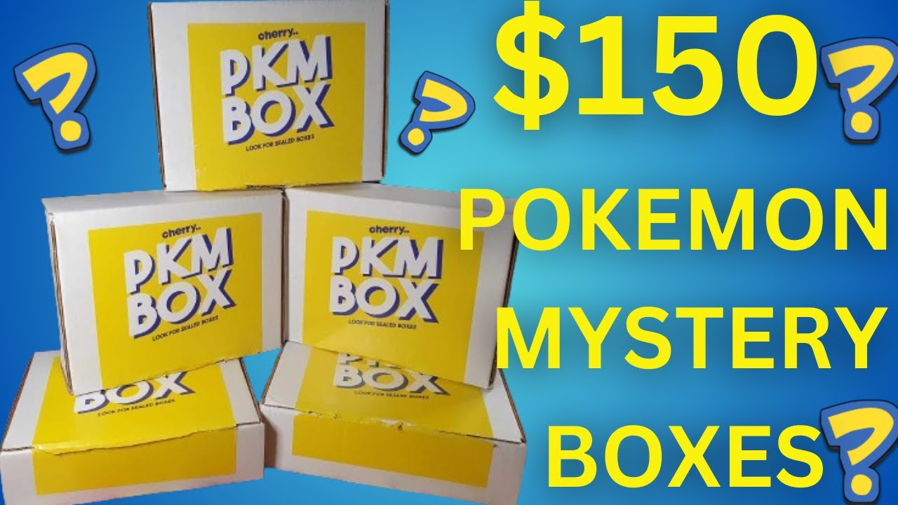 150 Pokemon Mystery Box Opening & Unboxing YouTube