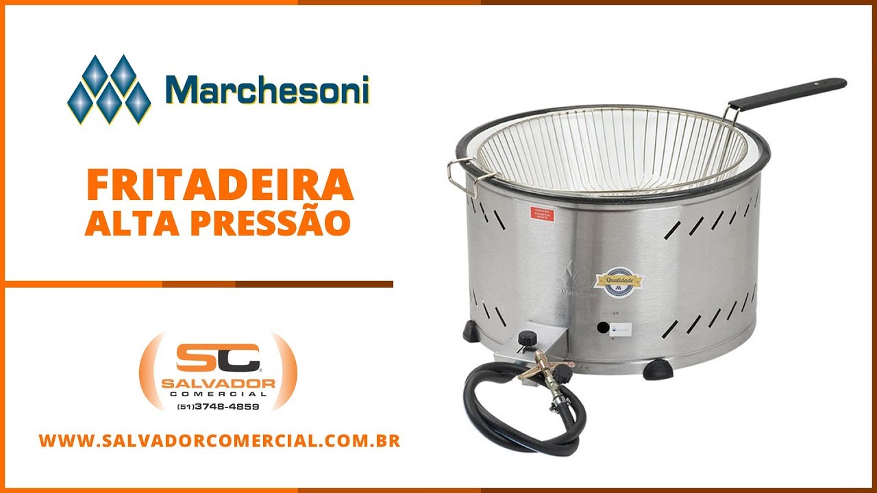 Tacho de Fritura a Gás Alta Pressão Marchesoni - Salvador Comercial