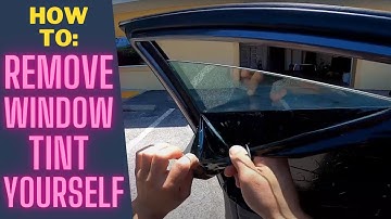 How to easily remove old window tint in less than 20 mins!