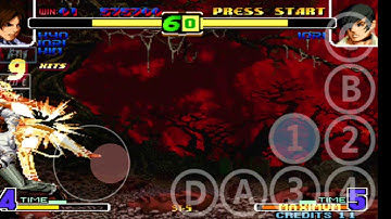 Kof 10th anniversary kyo combo with slow motion