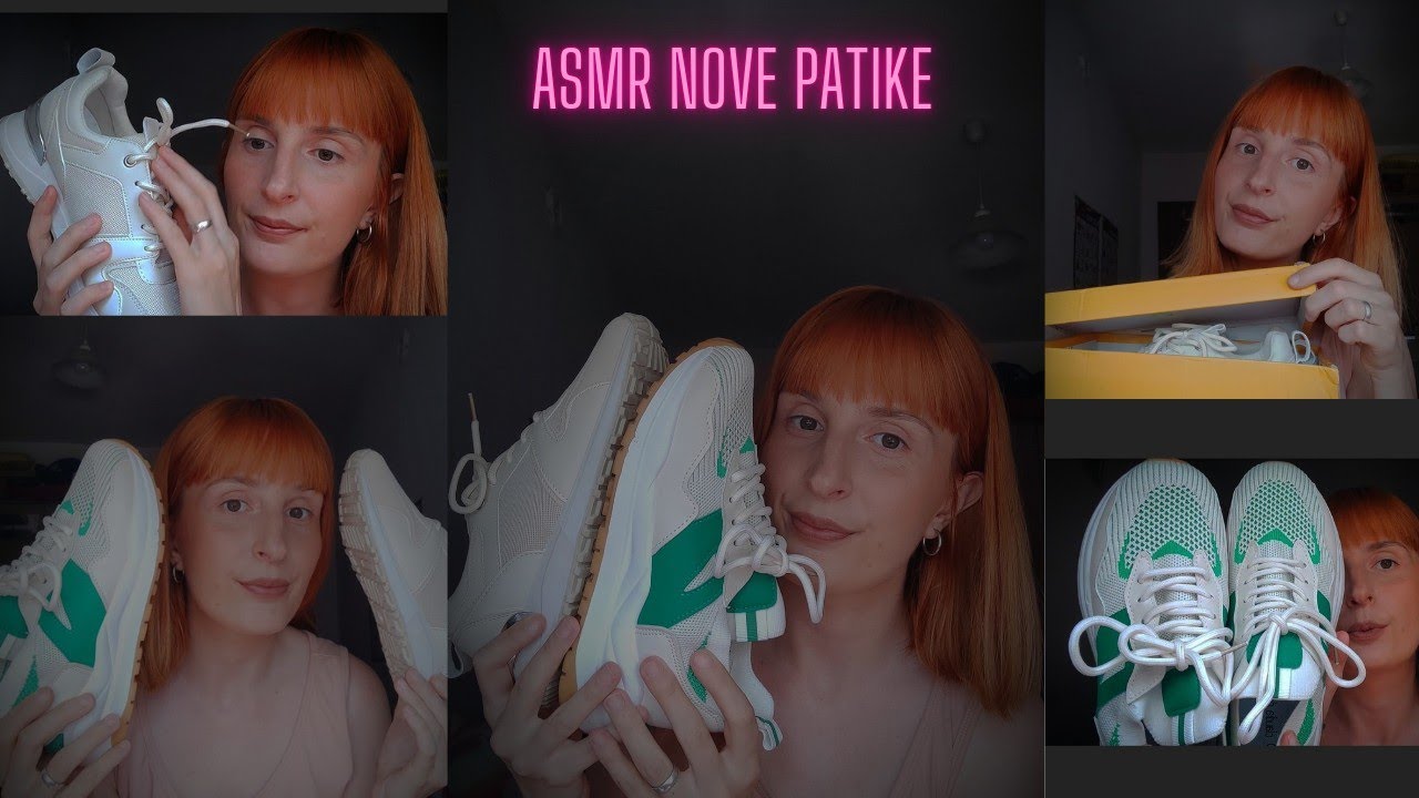 ASMR - Patike po 990 dinara (zvuci materijala, tapkanje) 💤