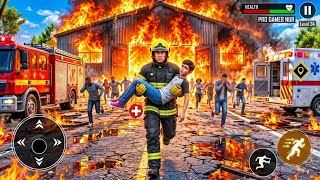 Firefighter Rescue Sim Game 3D - 911 Emergency Fire Truck Driving Gameplay Part 5 screenshot 1