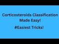 Corticosteroids Classification | Easy Tricks | in 3 Minutes | Glucocorticoids | Mineralocorticoids