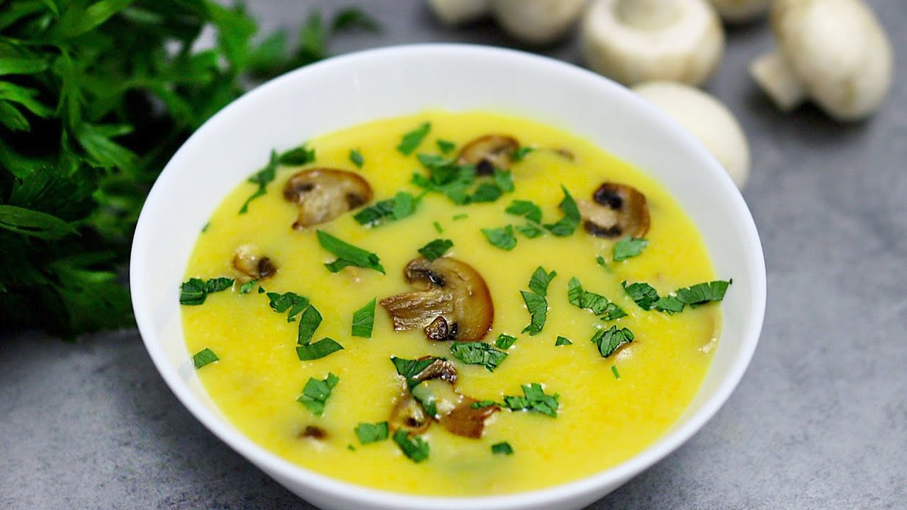 Ein köstliches Mittagessen aus einfachen Zutaten! Pilzsuppe - Püree ...