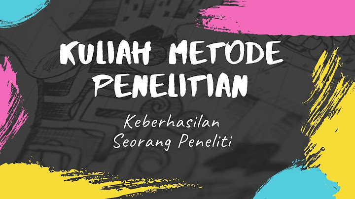 Salah satu sikap yang harus dimiliki yang harus dimiliki oleh seorang peneliti adalah kritis artinya