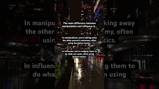 Difference between Manipulation and Influence #psychologyofhumanbehavior #manipulation #influencer